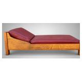 Limbert Arts & Crafts Oak Daybed Chaise Lounge