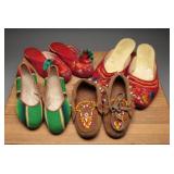 Vintage Hungarian Szeged Slippers Folk Shoes