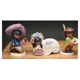 Goebel DeGrazia W Germany Plaque & Figures, (3)