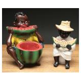 Black Americana Boys Eating Watermelons Figures, 2