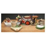 Black Americana Japan Bisque Porcelain Novelties