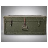 1949 Doehler Metal Military Trunk New York