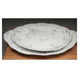 Bassett Limoges Austria Porcelain Platters, (2)