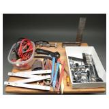 Assorted Shop Tools, Sockets & Tubing Cutter