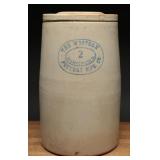 Western Pottery Mfg. Co. 2-Gallon Crock & Lid