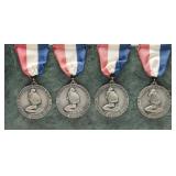 1955 Southern Peach Sterling Swim Medals, 95.34g