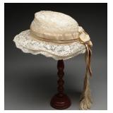 Antique Cream Lace and Silk Ribbon Women