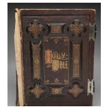 Antique Victorian Embossed Leather Family Bible