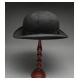 1910s-1920s Truly Warner Black Felt Bowler Hat