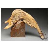 Inscribed Oregon Cavemen Jawbone Souvenir