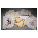Vintage Embroidered & Crocheted Table Linens, (47)