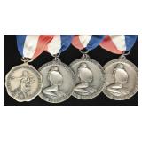 1953-54 AAU Sterling Swimming Medals, 86.28g