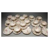 Castleton China Sunnyvale Teacups & Saucers, (34)