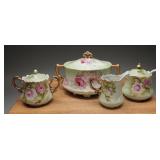 Hand-Painted Lefton China Floral Porcelain Tea, 4