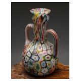 Fratelli Toso Murano Thousand Flowers Amphora Vase