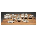 Porcelain Dollhouse Miniature Ceramic Furniture 17