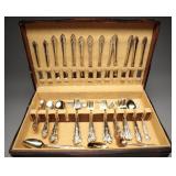 H.F. Ltd Gold Electroplate Flatware Service Chest