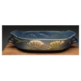 Roseville Freesia Blue Pottery Console Bowl