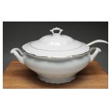 Walbrzych Poland Porcelain Soup Tureen & Ladle