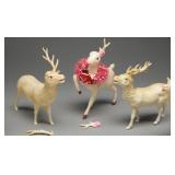Vintage Japan Celluloid Christmas Reindeer, (7)