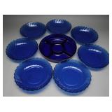 Arcoroc Torsade Saphir Bowls & French Divided Dish