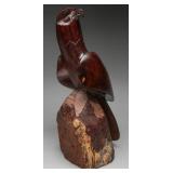 Large Mexican Ironwood Hand-Carved Eagle, 18"