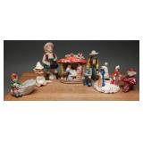 Porcelain Nativity, Christmas, & Western Figures 8