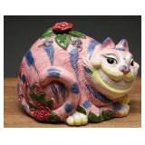 Fitz & Floyd 1992 Cheshire Cat Ceramic Bank