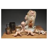 Vintage Bisque Dolls & Children