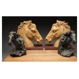 Artmark Portugal & China Resin Horse Head Bookends