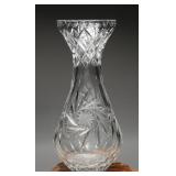 American Brilliant Period Glass Pinwheel Vase