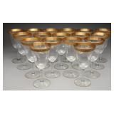 Tiffin-Franciscan Rambler Rose Water Goblets, (17)