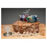 Glass Animal Figurine Group (10)