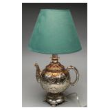 Vintage Metal Teapot Table Lamp