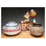 Native American Pottery Group w/ Storyteller