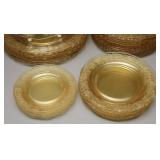 Fostoria Versailles Topaz Depression Plates, (31)
