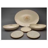 Lenox Orleans D-515 Gold Trim Serving Ware, (6)