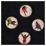 1977 Marvel Comics Tin Litho Rings  Spiderwoman TheBigToyAuction C012 05151 2