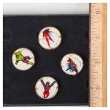 1977 Marvel Comics Tin Litho Rings  Spiderwoman TheBigToyAuction C012 05151 3
