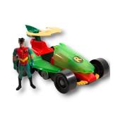 Batman Animated Series Robin Dragster Vehicle TheBigToyAuction 277 C 00100