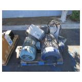PALLET OF 3 MOTORS OF ASSORTED MAKES/MODELS, AND 3