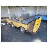 ELECTRIC UTILITY CART (YELLOW) UNKNOWN MAKE AND MO