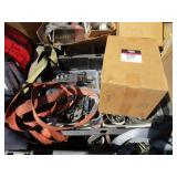 BOX OF TIE DOWN STRAPS, TRUCK ACCESSORY SWITCHES,