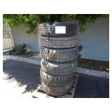 PALLET OF USED TIRES MISC. SIZE