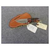 3" Blade Elm Burlwood w/Sheath