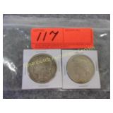 Coins-1921 Morgan Silver Dollar &