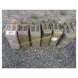 (6) 5 Gallon Fuel Cans