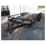 Flatbed Trailer 16ft X 6.5ft  W/ Ramps      TITLE
