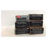 Six Boxes of 50 40 S&W Cartridges- 5 Blazer Brass