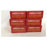 Six Boxes of 50 American Eagle 45 Auto Pistol